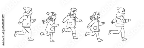 元気に走る子どもたち07