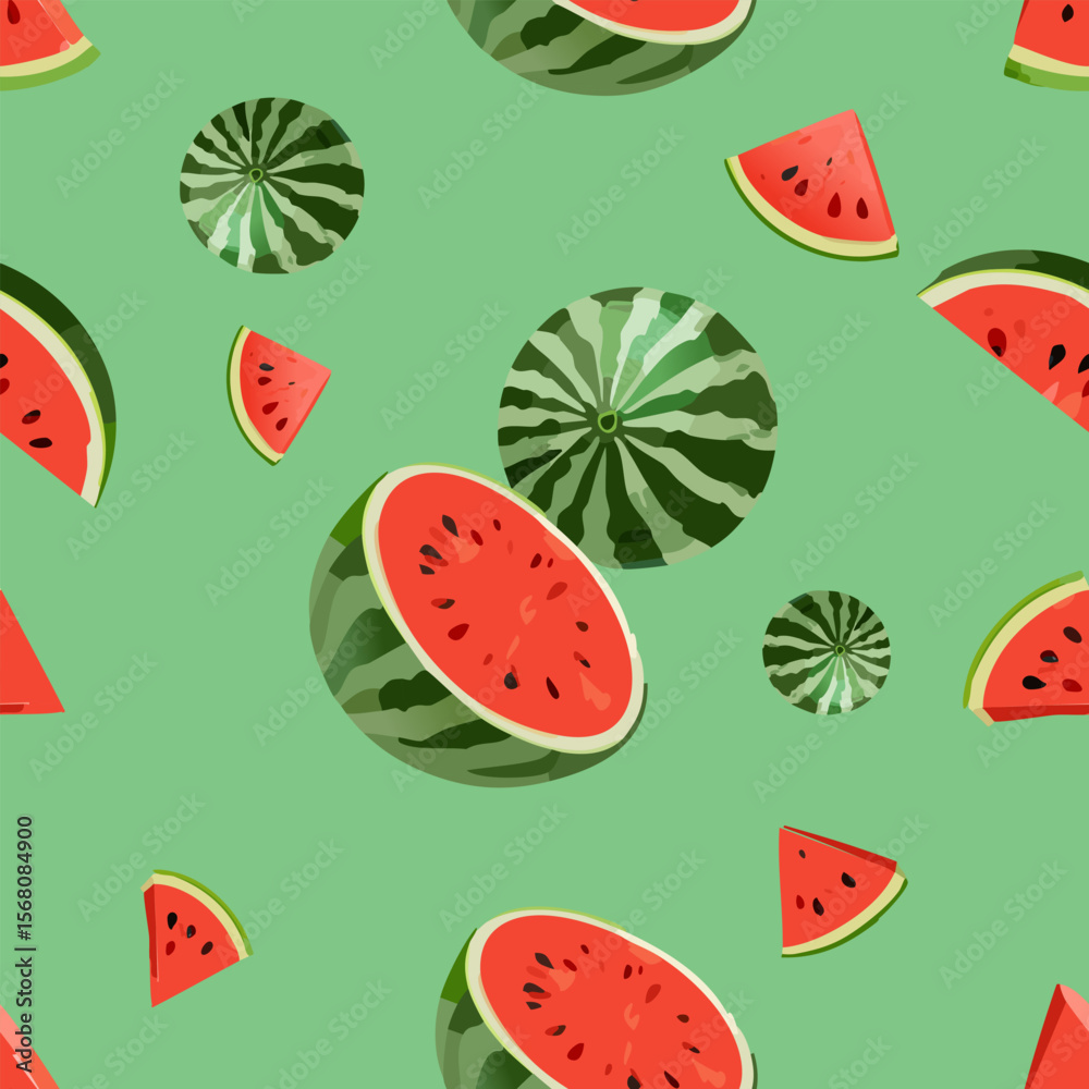 seamless pattern with watermelon seamless pattern with watermelon