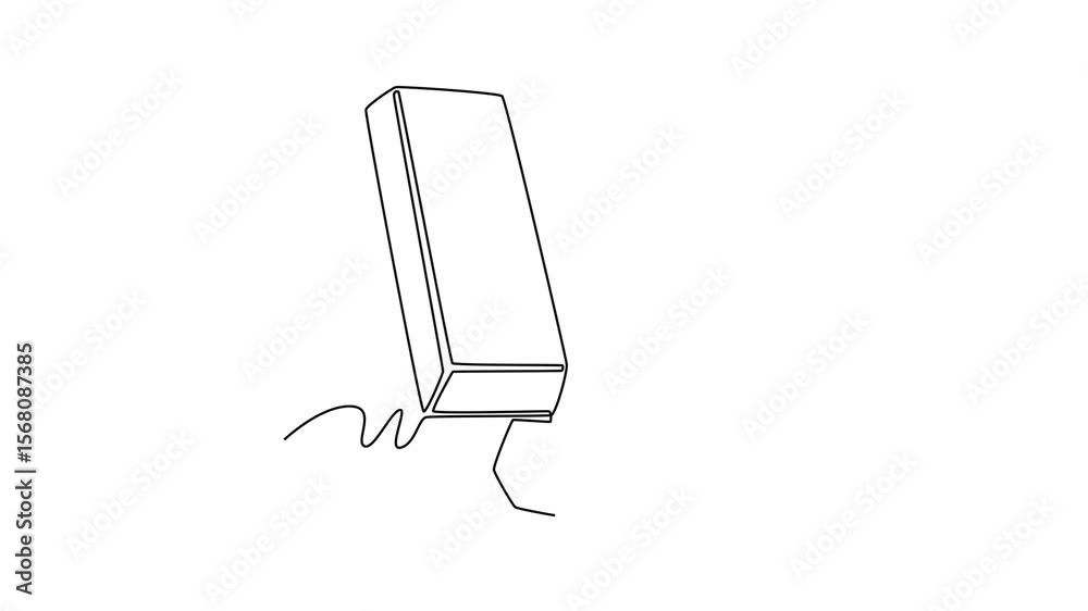 bitcoin and currency concept. Single line draw design. Full length animation illustration. High quality 4k footage