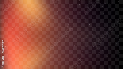 Abstract glow overlay with light orange analog film light leaks and digital dust texture. Grunge texture background effect.