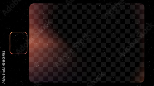 Old film frame with red light leak and dust. Vintage texture overlay for photo or video editing. Retro analogue effect.