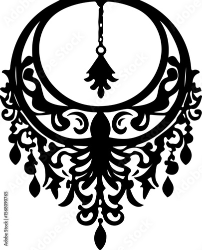 Necklace Silhouette Vector Art, Elegant Necklace Vector Design, Fashion Jewelry Silhouette Art, Stylish Necklace Vector Illustration, Minimal Necklace Silhouette Art, Black Necklace Vector Design, Jew