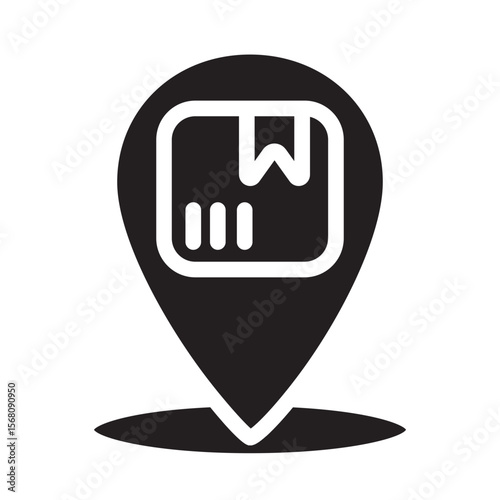 Shipment Tracking Glyph Icon