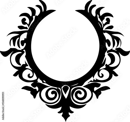 Necklace Silhouette Vector Art, Elegant Necklace Vector Design, Fashion Jewelry Silhouette Art, Stylish Necklace Vector Illustration, Minimal Necklace Silhouette Art, Black Necklace Vector Design, Jew
