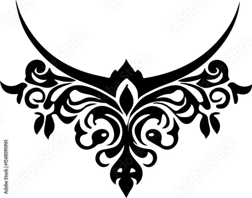 Necklace Silhouette Vector Art, Elegant Necklace Vector Design, Fashion Jewelry Silhouette Art, Stylish Necklace Vector Illustration, Minimal Necklace Silhouette Art, Black Necklace Vector Design, Jew