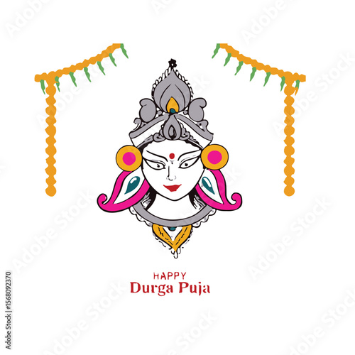 durga puja vector image