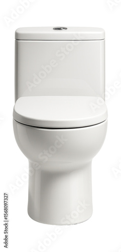 Modern floor-mounted toilet with dual-flush capability, designed for eco-friendly water usage in residential bathrooms.