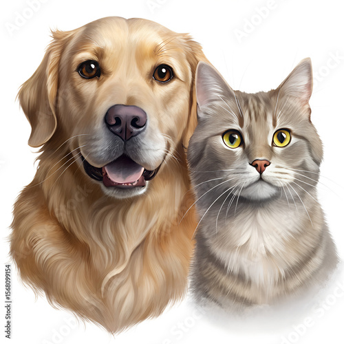 two golden retriever puppies