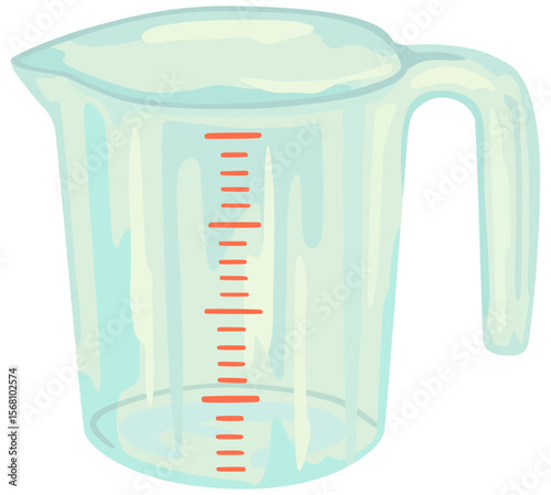 計量カップのイラスト ベクター素材