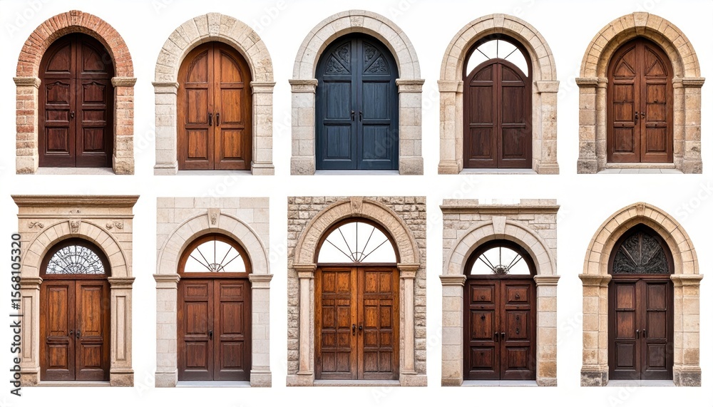 Obraz premium Various arch doorways