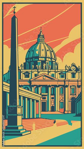 Vatican Visions - A Vintage Tribute to St. Peter’s Grandeur