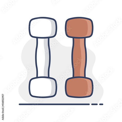Dumbbells fitness dumbbell vector icon