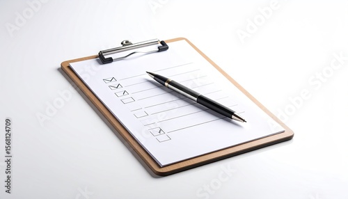 Wallpaper Mural Clipboard with checklist and pen Torontodigital.ca