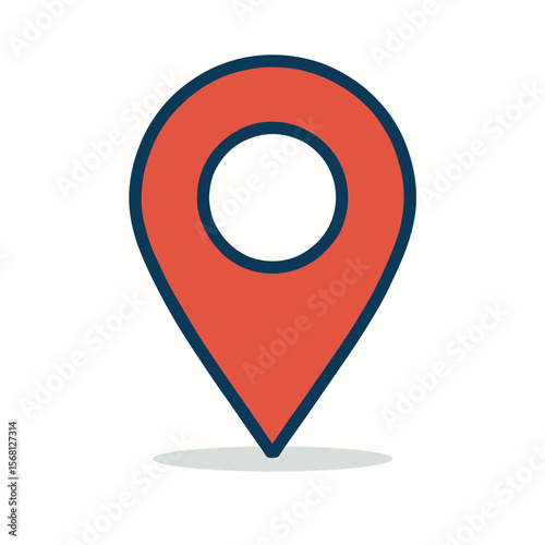 Modern Location Pin Icon Design