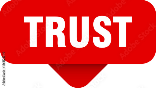 trust sticker. trust sign on transparent background