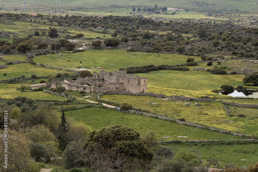 Fototapeta premium countryside showing an ancient ruins