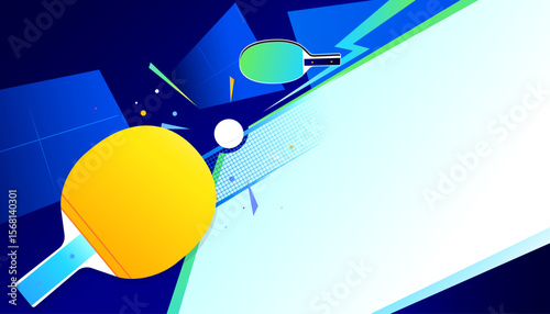 Table tennis abstract background design. The sports concept
