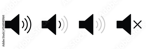 Mute sound icon. mute icon.