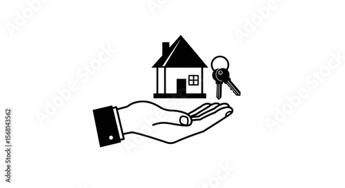 House keys real estate property home ownership hand