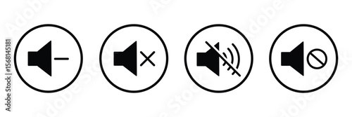 Mute sound icon. mute icon.