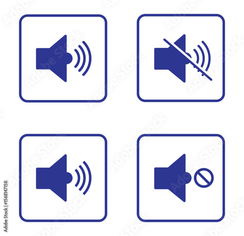 Mute sound icon. mute icon.