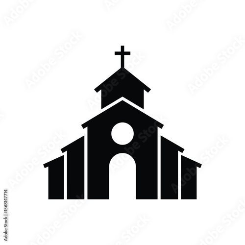 collection of church places of worship icons