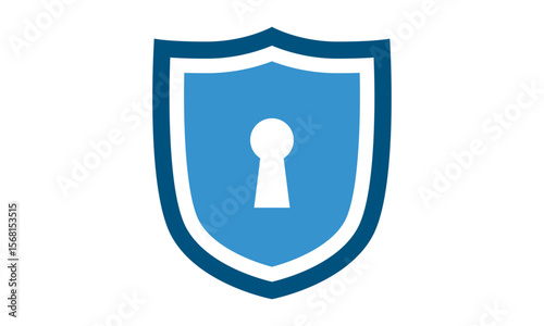 Secure internet icon. Protective shield sign digital security with the image of a padlock. Symbol security protection web