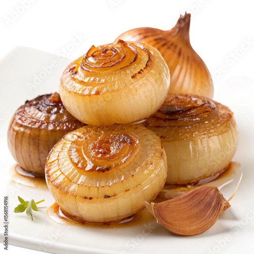 Makfoul Caramelized onions on white background