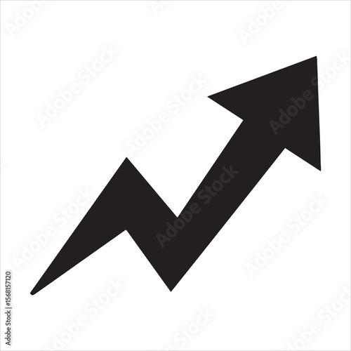 Black arrow trending upwards with the words action plan