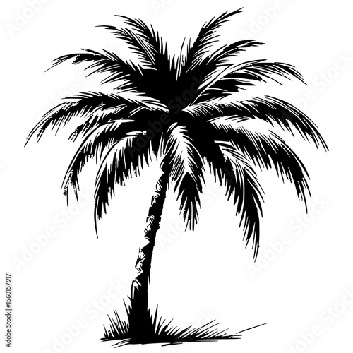 Palm tree silhouette