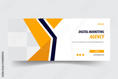 Digital marketing web banner template