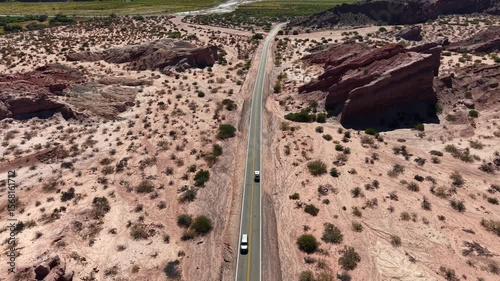 Aerial view of Route 40 in 