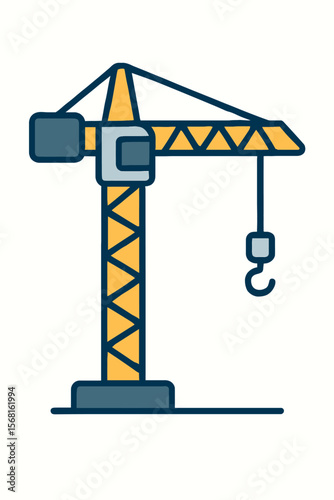Crane Icon for Construction Projects