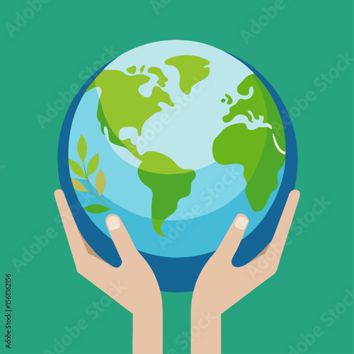 Nature and ecology concept illustration