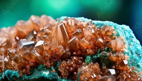 macro of mineral stone anglesite