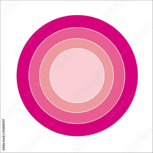 CÍRCULO ESFERA DEGRADÉ PANTONE VECTOR SOL