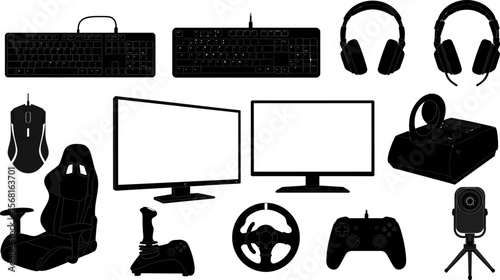 Gaming setup essentials for streamers and esports players featuring keyboard mouse and gaming accessories