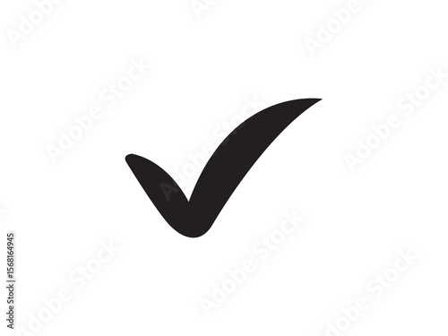 Tick mark icon and illustration design 