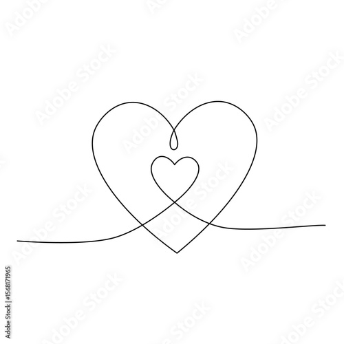 Line art of Heart Symbol!