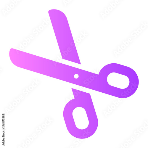 scissor gradient icon