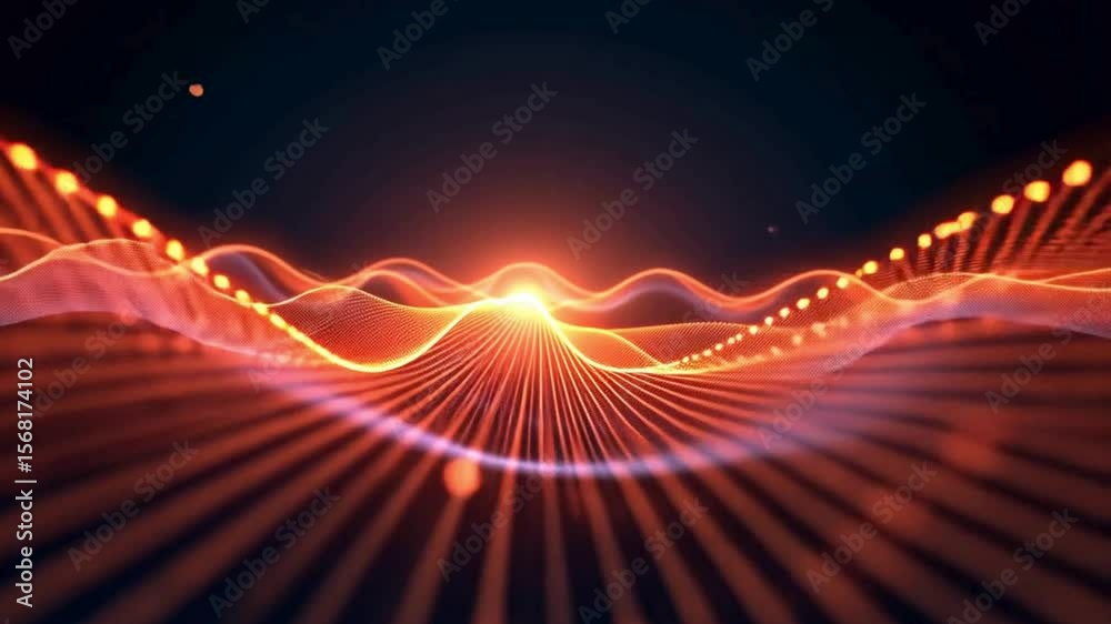 Abstract Energy Wave Propagation Background