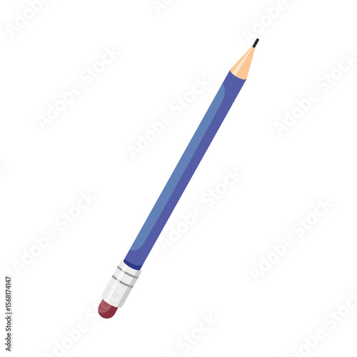 Pencil icon. Flat design. Office supplies vector illustration isolated on white background. Writing tool, sign business concept. Back to school