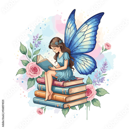 Watercolor Sublimation Fairy Reader

