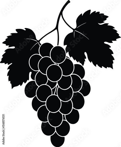 Grapes Fruit Bunch Icon