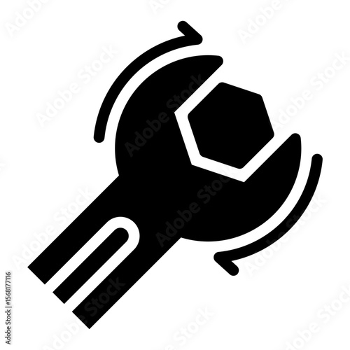 Carta da parati tighten glyph icon