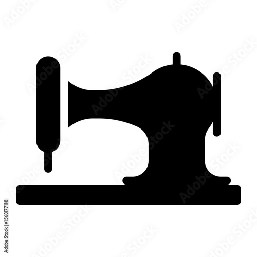 sewing machine glyph icon