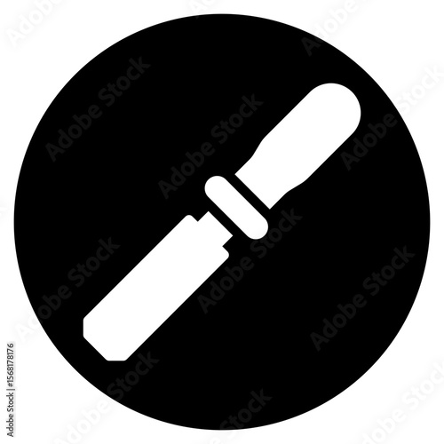 chisel glyph icon