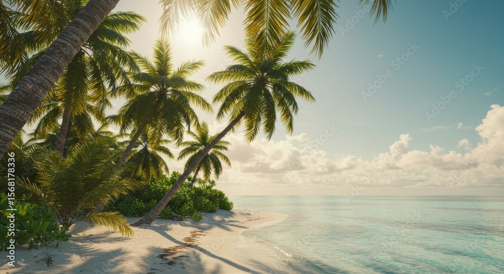 Fototapeta premium Tropical island paradise (5)