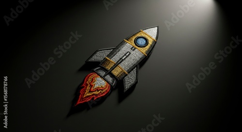 Rocket icon, graphic design