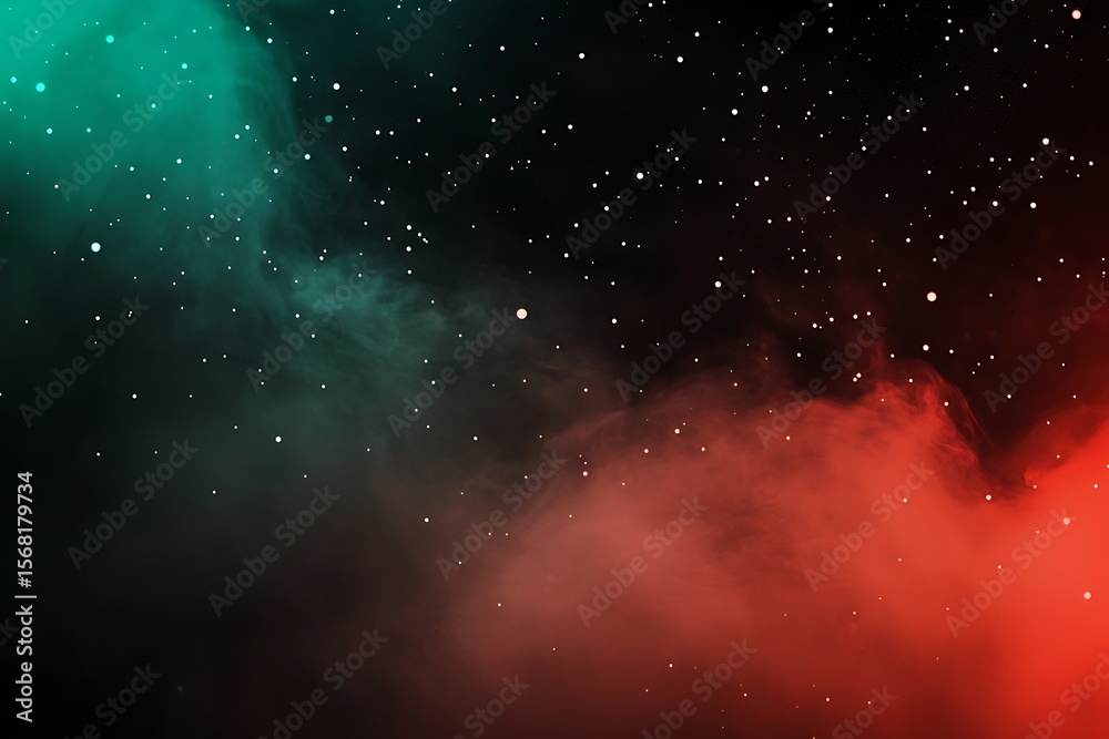 Naklejka premium stars and nebula